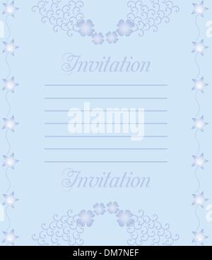 Un lusso bellissimo invito a nozze Illustrazione Vettoriale