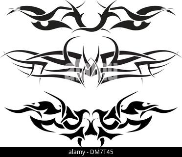 set di tatuaggi Illustrazione Vettoriale