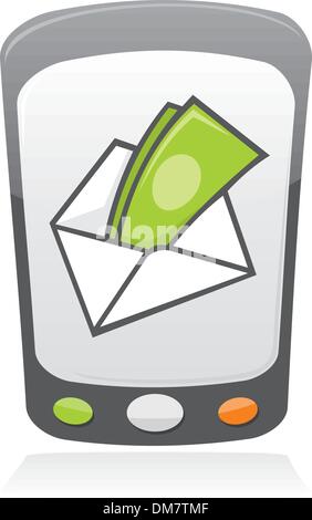 Pagamento mobile icon Illustrazione Vettoriale