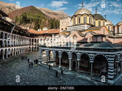 Il monastero di Rila, Bulgaria Foto Stock