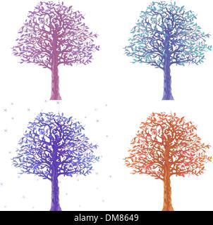 Alberi del cielo Illustrazione Vettoriale