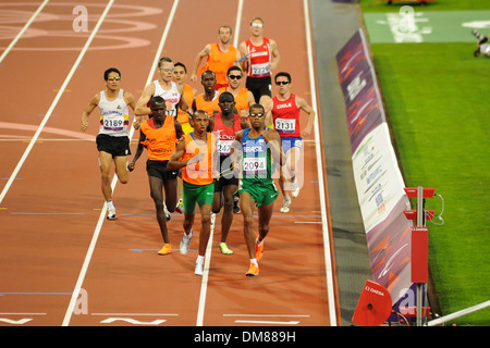 Odair Santos (BRA) vince il Gold Jason Joseph Dunkerley (CAN) e Argento Samwei Mushai Kimani (KEN) Bronzo a Londra 2012 Foto Stock