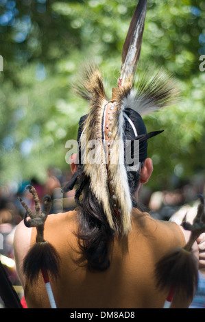 Kahnawake Mohawk Pow Wow Quebec Foto Stock