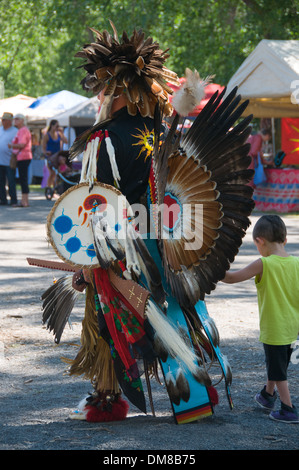 Pow-wow celebrazione del Quebec Foto Stock