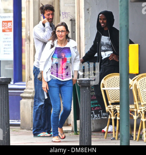 Team GB doppio campione olimpico runner Mo Farah salta fuori per un caffè nella zona ovest di Londra Londra Inghilterra - 30.08.12 Foto Stock