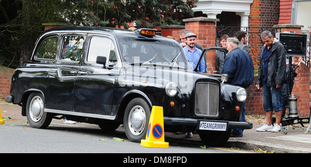 Nick Grimshaw sulla posizione imposta per BBC Radio una nuova Show Breakfast Londra Inghilterra - 30.08.12 Foto Stock
