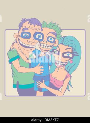 Famiglia felice Illustrazione Vettoriale