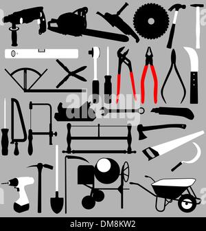 set di strumenti Illustrazione Vettoriale