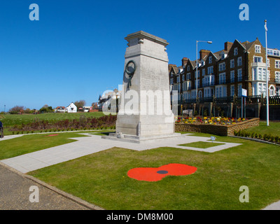 Hunstanton War Memorial, West Norfolk, Inghilterra Foto Stock