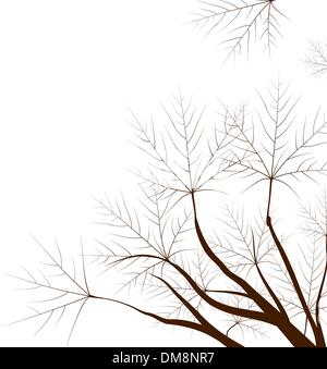 Colorato caduta foglie di acero sfondo. Illustrazione Vettoriale