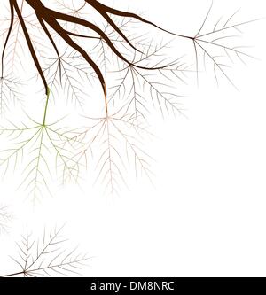 Foglie di autunno, molto superficiale la messa a fuoco. Illustrazione Vettoriale