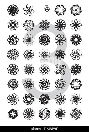 Typo ornamenti (vector) Illustrazione Vettoriale