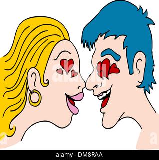 Gente nell'amore Illustrazione Vettoriale