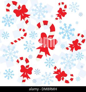 Natale seamless pattern con i fiocchi di neve Illustrazione Vettoriale