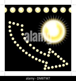 Lampadina freccia elemento di design Illustrazione Vettoriale