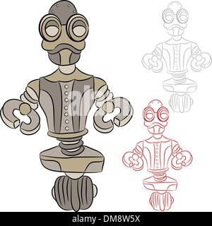 Robot di servizio Illustrazione Vettoriale