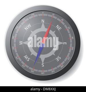 Bussola del metallo Illustrazione Vettoriale