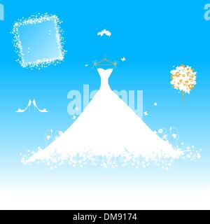 Abito da sposa per la sposa Illustrazione Vettoriale