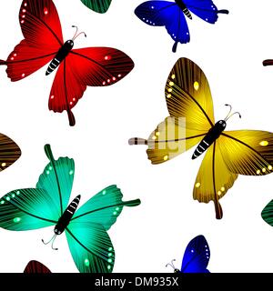 Farfalle pattern senza giunture Illustrazione Vettoriale
