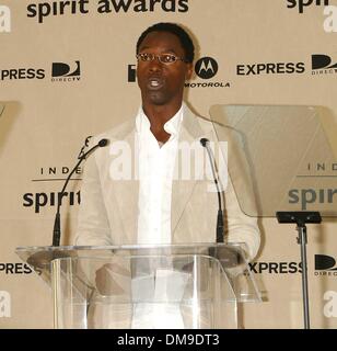 Dic. 11, 2002 - Beverly Hills, IN CALIFORNIA, STATI UNITI D'AMERICA - K27978signor candidature ha annunciato per il 2003 IFP INDEPENDENT SPIRIT AWARDS.RAFFLES L'Ermitage Hotel, Beverly Hills, CA.12/11/02.Isaia WASHINGTON(Immagine di credito: © Globo foto/ZUMAPRESS.com) Foto Stock
