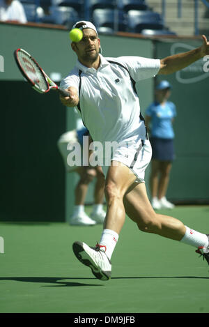 Mar 15, 2005; Indian Wells, CALIFORNIA, STATI UNITI D'AMERICA; Nicolas KIEFER al Pacific Life Open Tennis - WTA - Marzo 15th, 2005. Foto Stock