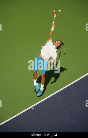 Mar 15, 2005; Indian Wells, CALIFORNIA, STATI UNITI D'AMERICA; Roger Federer al Pacific Life Open Tennis - WTA - Marzo 15th, 2005. Foto Stock