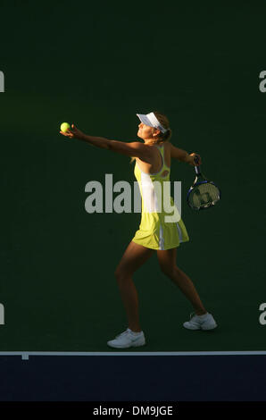 Mar 15, 2005; Indian Wells, CALIFORNIA, STATI UNITI D'AMERICA; MARIA SHARAPOVA al Pacific Life Open Tennis - WTA - Marzo 15th, 2005. Foto Stock