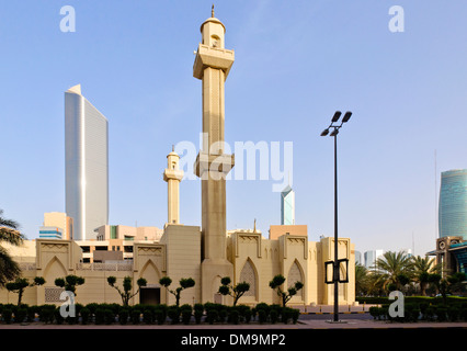 La moschea, Kuwait City, la penisola arabica, Asia Occidentale Foto Stock