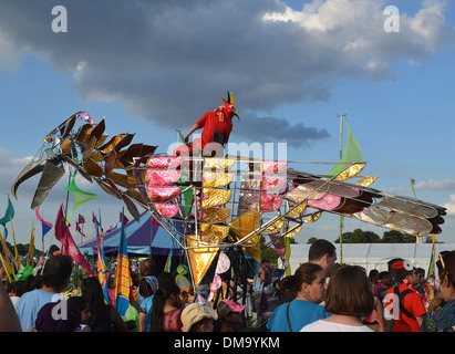 Atmosfera O2 London Mela 2012 a Gunnersbury Park Londra Inghilterra - 19.08.12 Foto Stock