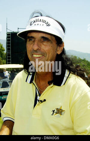 1 luglio 2002 - Ojai, CALIFORNIA, STATI UNITI D'AMERICA - Alice Cooper..CELEBRITY foro-in-un torneo di golf.PRESENTATO DA LEXUS & beneficiando Motion Picture e fondo di televisione.A OJAI VALLEY INN AND SPA, OJAI, ca.30 GIUGNO 2002. NINA PROMMER/ 2002 K25455NP(Immagine di credito: © Globo foto/ZUMAPRESS.com) Foto Stock