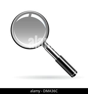 Lente di ingrandimento Illustrazione Vettoriale