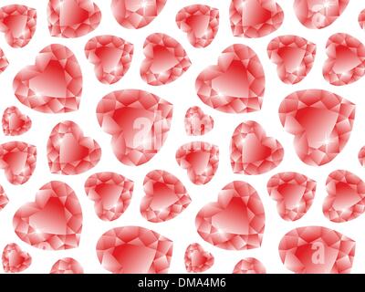Valentino pattern di diamanti Illustrazione Vettoriale