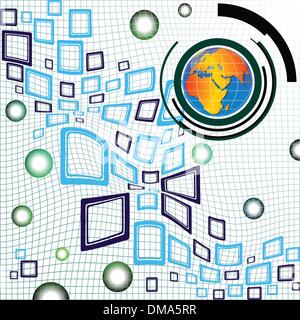 Abstract hi tech di composizione Illustrazione Vettoriale