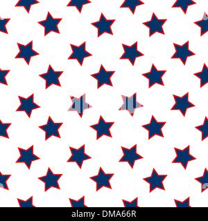 American stelle bandiera pattern Illustrazione Vettoriale