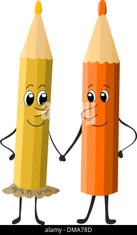 Matite Illustrazione Vettoriale