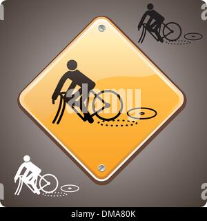 Sport incidente, bike Illustrazione Vettoriale