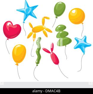 Raccolta di palloncini Illustrazione Vettoriale