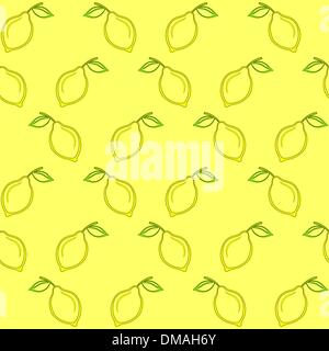Sfondo, limoni Illustrazione Vettoriale
