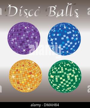 Sfere della discoteca Illustrazione Vettoriale