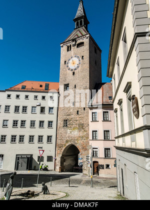 Schmalzturm a Landsberg am Lech, Baviera, Germania Foto Stock