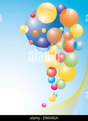 Set di palloncini colorati Illustrazione Vettoriale