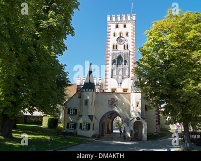 Bayertor, Landsberg am Lech, Baviera, Germania Foto Stock