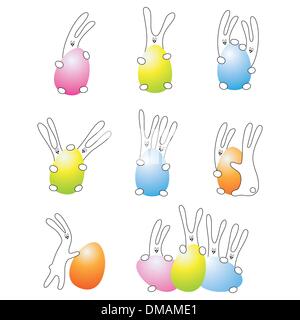 Icone di Pasqua Illustrazione Vettoriale