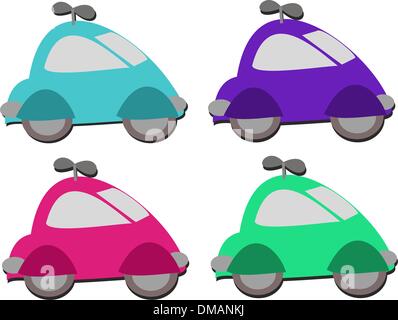 Mix di windup auto giocattoli Illustrazione Vettoriale