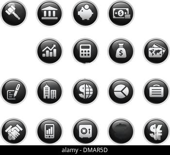 Affari & Finanza // Black Label Series Illustrazione Vettoriale