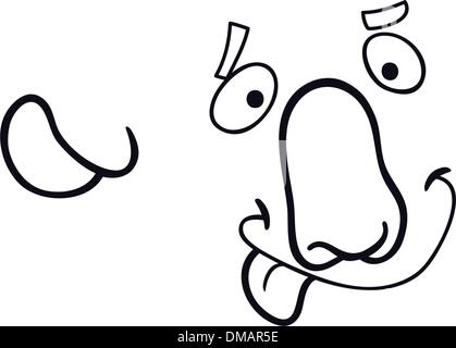 Cartoon koala per libro da colorare Illustrazione Vettoriale