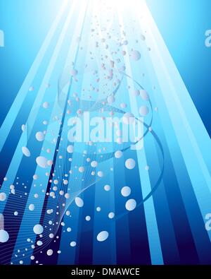 Subacquea raggi Illustrazione Vettoriale