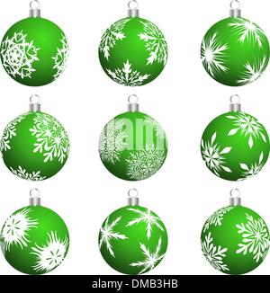 Le palle di Natale insieme Illustrazione Vettoriale