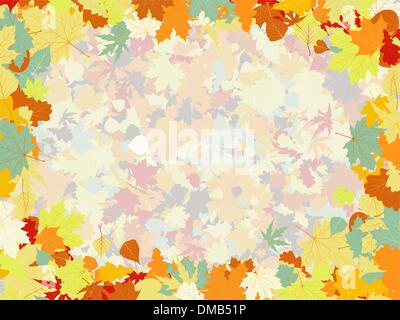 Backround colorati di caduto foglie di autunno. EPS 8 Illustrazione Vettoriale