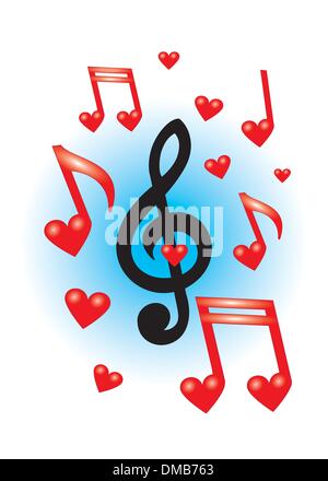 Note di musica Illustrazione Vettoriale
